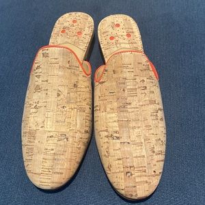 Jack Rogers cork mules